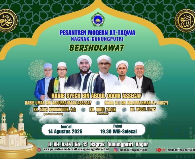 Pesantren Modern At-Taqwa Bersholawat Bersama Habib Syech Bin Abdul Qodir Assegaf, Habib Umar dan Para Ulama